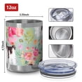 thumbnail image 3 of 12oz Tumblers Shih Tzu Dog and Flower Floral Vacuum Insulated Stainless Steel Travel Tumbler Cups Mug with Lid and Straw for Beer,Coffee,Beverages with Cleaning Brush for Cold & Hot Drinks, 3 of 5