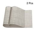 thumbnail image 3 of Uxcell Place Mats, 450x300mm Table Mats Pack of 2 Washable Woven Placemat Beige, 3 of 6