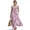 Cherry Blossom Pink, variant on Pineapple Yellow Stripes Print Summer Dresses for Women Linen-like Flowy Casual Sleeveless Maxi Dress Beach Vacation Sundresses with Pockets, Medium