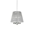 thumbnail image 4 of Dreamy Silver Ceiling Lamp with Crystal Accents, 4 of 4