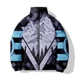 thumbnail image 2 of Chaquetas de invierno para hombre, chaqueta holgada, abrigo para hombre, ropa informal de algodón para hombre, chaqueta de algodón estampada con patrón de montaña de nieve, abrigos, 2 of 5