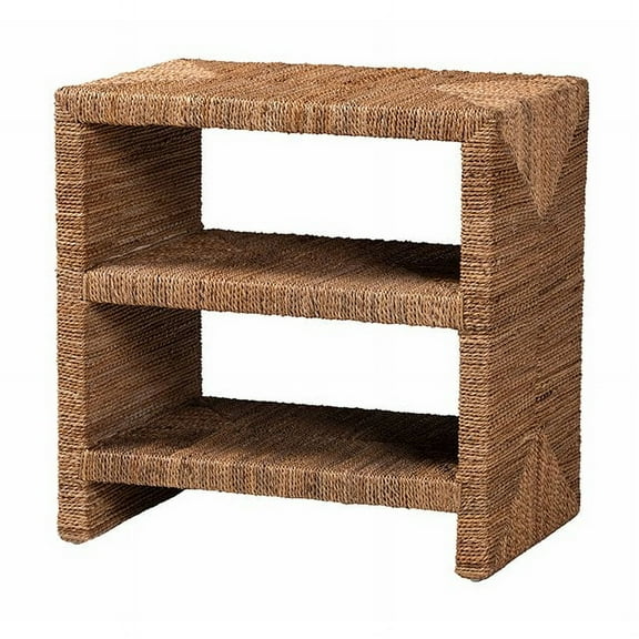 bali & pari Liza Bohemian Natural Seagrass End Table