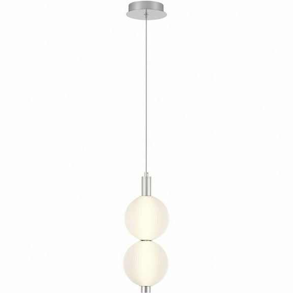 47190-023-Eurofase Lighting-Palmas - 23W 2 LED Pendant-16 Inches Tall and 6 Inches Wide-Nickel Finish