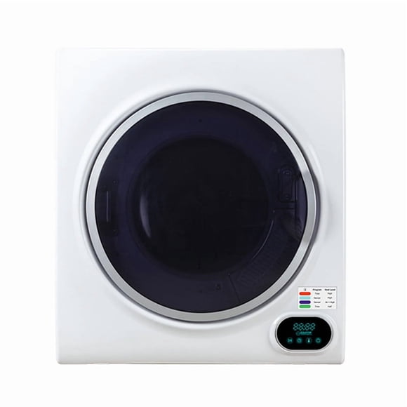 Pinnacle Appliances Clothes Dryer 21-852 Vented Drying System; White; Stainless Steel Drum; 4.3 Cubic Feet Capacity; 120 Volt; Stackable Mount; With Adjustable Leg; Digital Control; Door Safety Switch