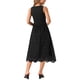 thumbnail image 3 of Vestido de verano sin mangas para mujer Inspire Chic, vestido midi en línea A, casual de algodón, vestido de vacaciones, color negro, 3 of 6