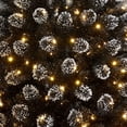 thumbnail image 5 of Holiday Time 6.5' pre-lit Branford Frosted Pine Black Tree, Black, 5 of 5