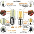 thumbnail image 2 of 1PCS Night Bulbs, Dimmable 2W E12/E14 European Base Edison Bulb for Chandeliers,Ceiling Fan,Pendant, for Microwave Oven, Range Hood, Refrigerator, Appliance Bulb(E14-220V-Warm Light), 2 of 8