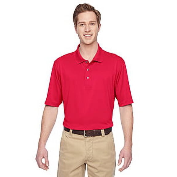 Harriton Men's Advantage IL Snap Placket Performance Polo