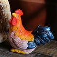 thumbnail image 3 of Escultura de estatua de pollito pintada a mano para decoración de jardín interior al aire libre pequeño gallo, 3 of 8