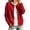 Red, variant on Karight Womens Fleece Snap Front Cardigan, Soft Lightweight Sweatshirt for Women, Baseball Jacket with Pockets