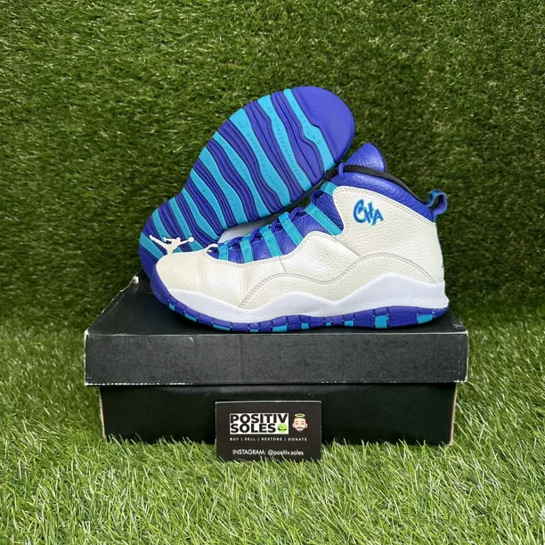 Ni - ke Size 6.5Y - Air Jordan Retro 10 GS Charlotte Hornets 310806-107 Ni - ke Shoes 2016