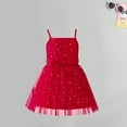 thumbnail image 5 of Edvintorg 3-7Years Dress For Kids Girls Summer New Clearance Sequin Printed Sleeveless Suspender Gauze Dress With Bowknot Wedding Princess Dresses Vestido Infantil, 5 of 6