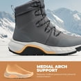 thumbnail image 5 of NORTIV 8 Men's Wide Winter Boots Grip on Snow Ice Insulated Waterproof Lightweight Comfortable Hiking Outdoor Boots, 5 of 9