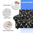 thumbnail image 6 of XYZCANDO Christmas Lights Stretch Armchair Sofa Slipcover 1 Piece Sofa Cover 2 Seater Soft Couch Cover Washable Furniture Covers, 6 of 6