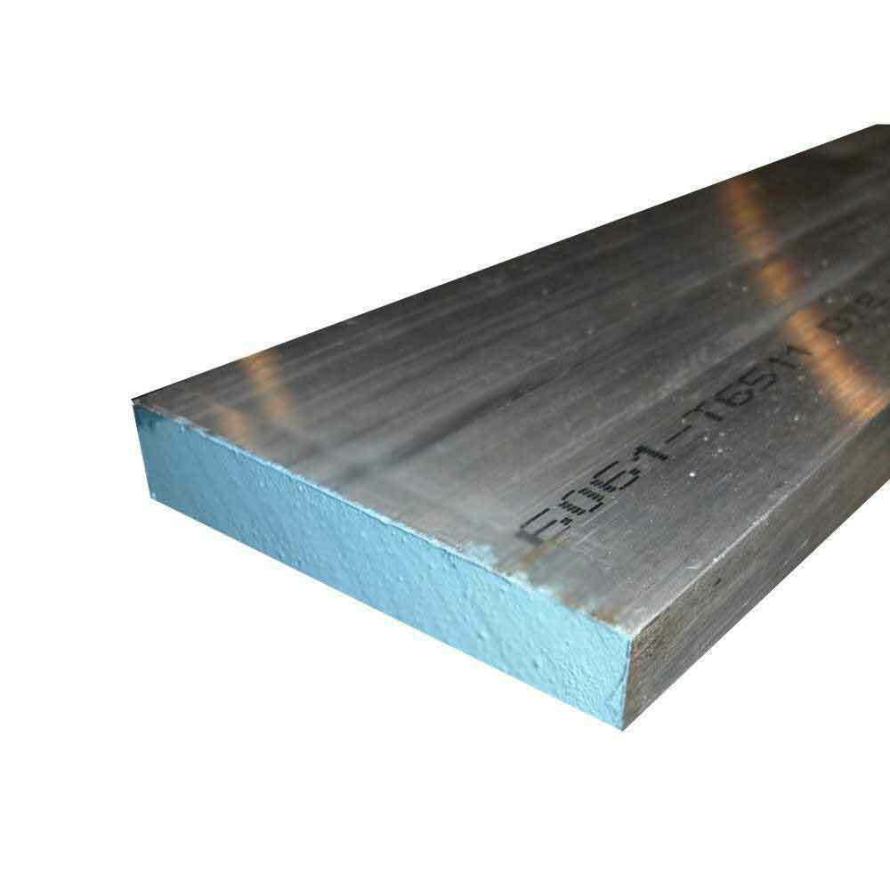 1/2" x 8" Aluminum Flat Bar T6511 Mill Stock 6061 Plate 48" Length 0.50"