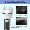 thumbnail image 4 of 13 in 1 Electric Foot Scrubber to Remove Dead Skin with 3 Roller Heads 2 Speed & Battery Display for Pedicure Kit,White, 4 of 10