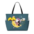 thumbnail image 1 of Hello Kitty Large Capacity Beach Travel Bag For Women Girl Tote Bags Multi-Functional Handbag Shoulder Bag, 1 of 7