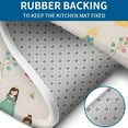 thumbnail image 4 of Beige Princess Flower Pattern Bathroom Rugs Sets 3 Piece,Toilet Cover Set,Absorbent Non Slip Bathroom Mats Sets with U-Shaped Contour Rug Toilet Rug Set, 4 of 5