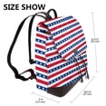 thumbnail image 2 of Ratiio American Patriotic Stars And Stripes Pattern Womens Backpack Purse Leather Backpack Purse for Women Travel Fashion Backpack Designer Ladies Shoulder Bags, 2 of 4