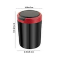 thumbnail image 3 of Smokeless Car Ashtray with Lid - Stainless Steel Inner Container Windproof Ashtray, Portable LED Blue Light Auto Accessories for Travel, Detachable Mini Trash Can, 3.74x2.48in (Red), 3 of 6
