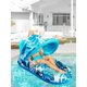 thumbnail image 4 of Nueva tumbona flotante inflable PVC engrosada con toldo tumbona inflable hamaca para adultos juego (peso 950-1420g), 4 of 9