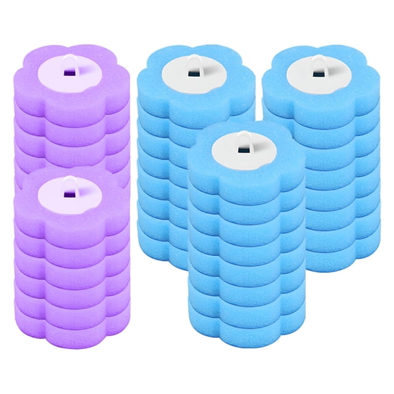 ACDANC 24pcs Disposable Toilet Bowl Wand Refills Toilet Brush Replacement Heads for Home Bathroom Hotel