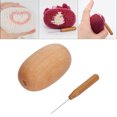 thumbnail image 4 of Wooden Darning Egg, Socks Sewing Tools Easy Grip Sturdy Durable with Needle for Clothing, 4 of 8