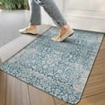 thumbnail image 3 of Bohemian Vintage Gem Blue Door Mat Welcome Door Mat for Front Door, Home Entrance, Yard, Floor, Patio, Non Slip Spring Summer Welcome Mat Indoor Outdoor Doormat 0"*", 3 of 6