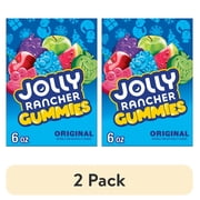 (2 pack) Jolly Rancher Gummies Original Fruit Flavored Christmas Holiday Candy Stocking Stuffers, Gift Box 6 oz