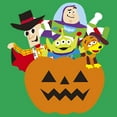 thumbnail image 2 of Junior's Toy Story Halloween Toy Treats Graphic Tee Kelly Green X Large, 2 of 3
