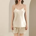 thumbnail image 2 of XuJwPNcy Pajama Set for Women Sleeveless Camisole Top and Shorts with Soft Comfy Sleepwear Matching Sets, 2 of 4