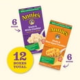 thumbnail image 2 of Annie's Homegrown Organic Macaroni and Cheese Variety Pack, Shells & White Cheddar and Shells & Real Aged Cheddar, 6 oz (Pack of 12), 2 of 3
