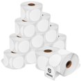 thumbnail image 1 of Aegis Adhesives - 2" Circle Stickers - Direct Thermal Labels Compatible with Rollo, Zebra, MUNBYN, and More Desktop Printers (12 Rolls, 750/Roll), 1 of 9