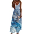 thumbnail image 2 of Puntoco Vestidos Mujer Verano Mujer Verano Casual Estampado V-Cuello Sin Mangas Vestido De Correa, 2 of 5