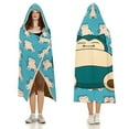 thumbnail image 3 of Snorlax Soft Fleece Warm Blanket Throw Fuzzy Wearable Blanket Lightweight Cloak Hooded Blankets Cozy Plush, 3 of 8