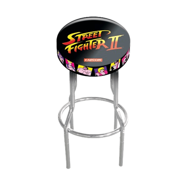 Banco Ajustable De Street Fighter Arcade 1UP negro