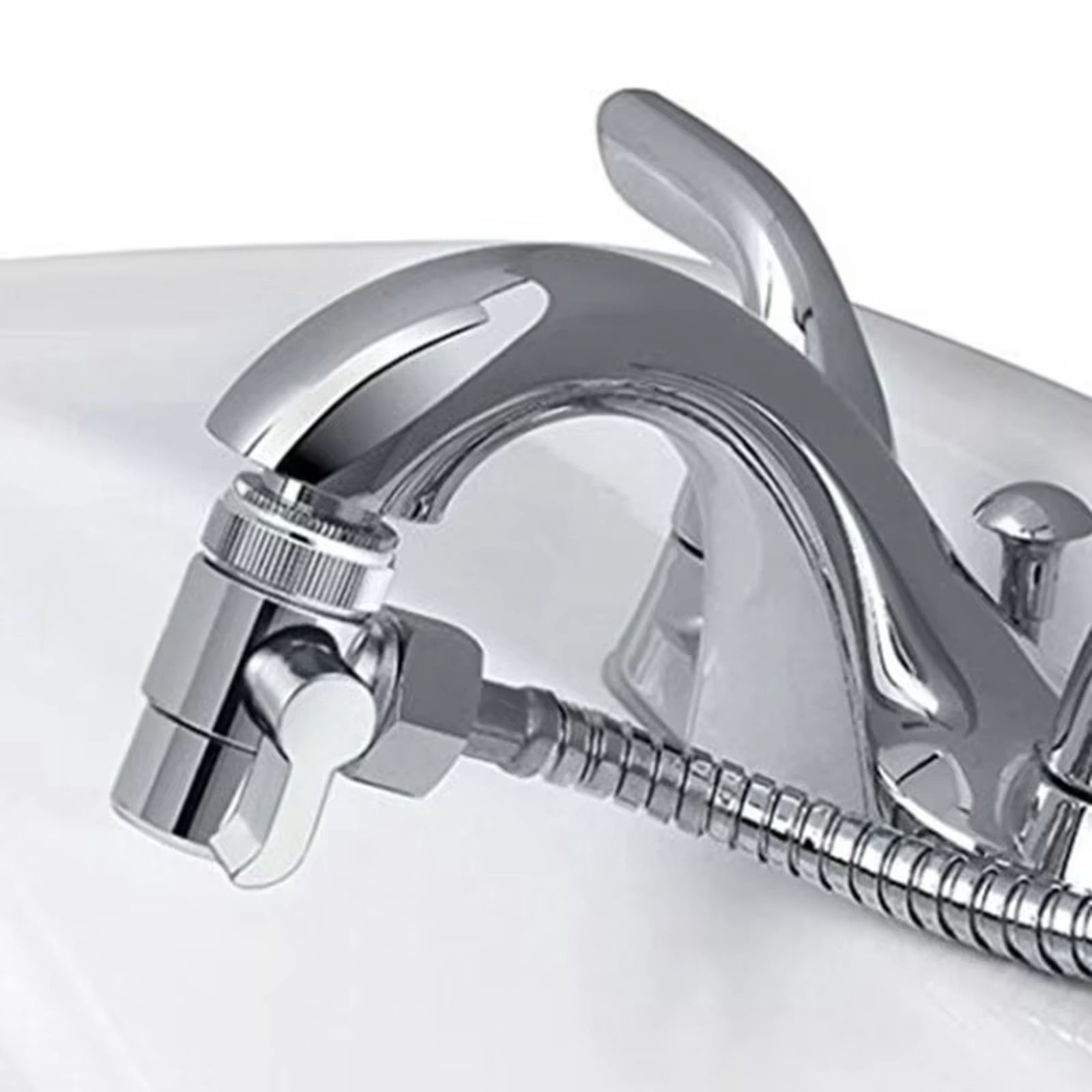 Sink Faucet Diverter Valve – M22 X M24 G1/2 3-Way Water Tap Splitter For Bidet, Shower, Kitchen, Bathroom, Silver Sink Faucet Diverter Valve – M22 X M24 G1/2 3-Way Water Tap Splitter For Bidet, Shower, Kitchen, Bathroom, Silver