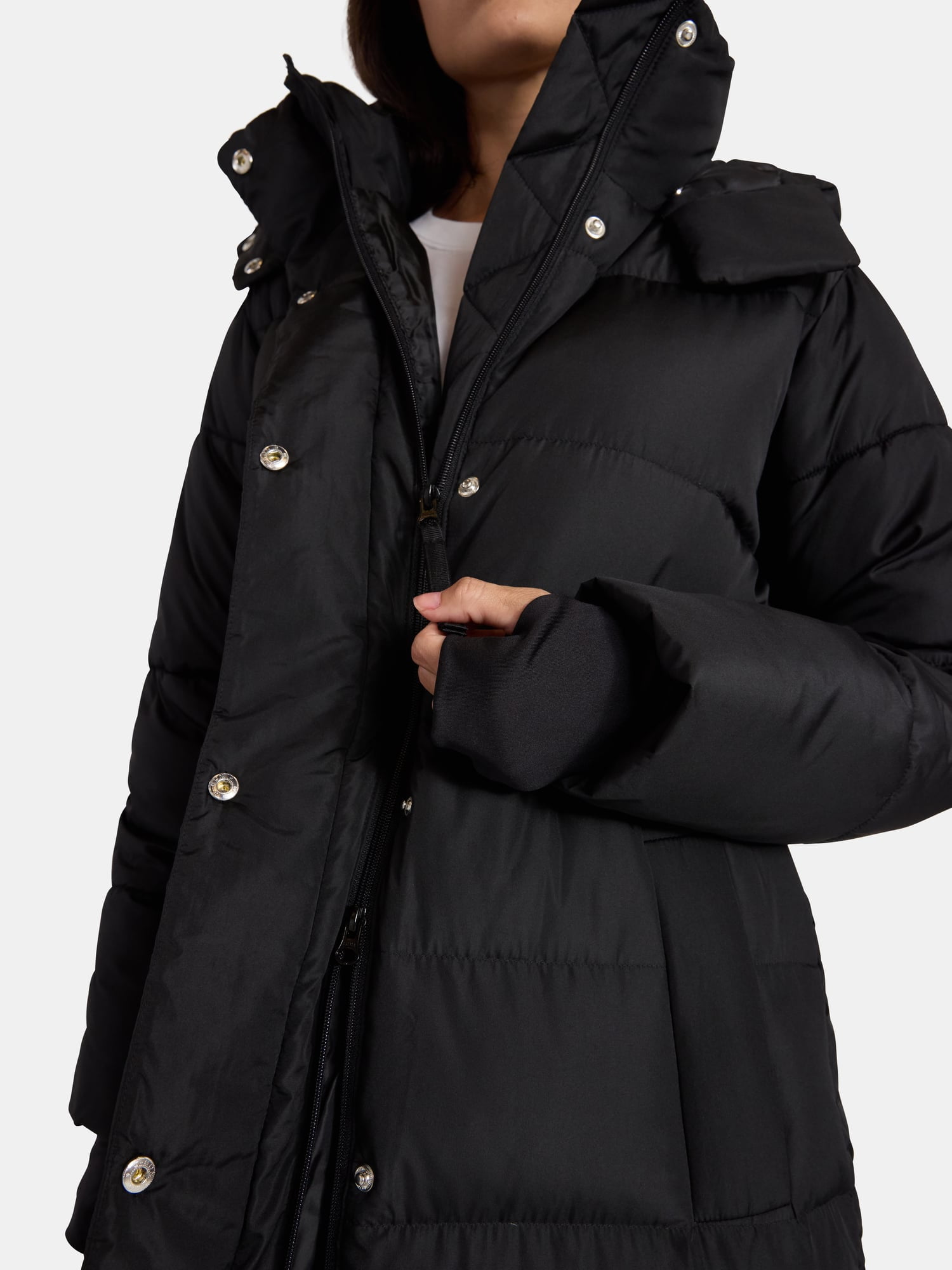Ozark Trail Women's and Women's Plus Ultra Long Puffer Coat, Size XS-2X