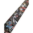 thumbnail image 3 of Ed Hardy Men's Multi Print Brown Belt With Pyramid Rivet Studs (34, Brown), 3 of 3