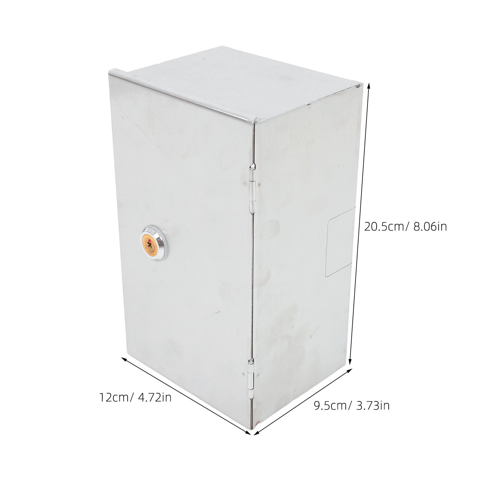 Mobutofu Waterproof Stainless Steel Socket Protection Cover Secure Lockable Wall Socket Box