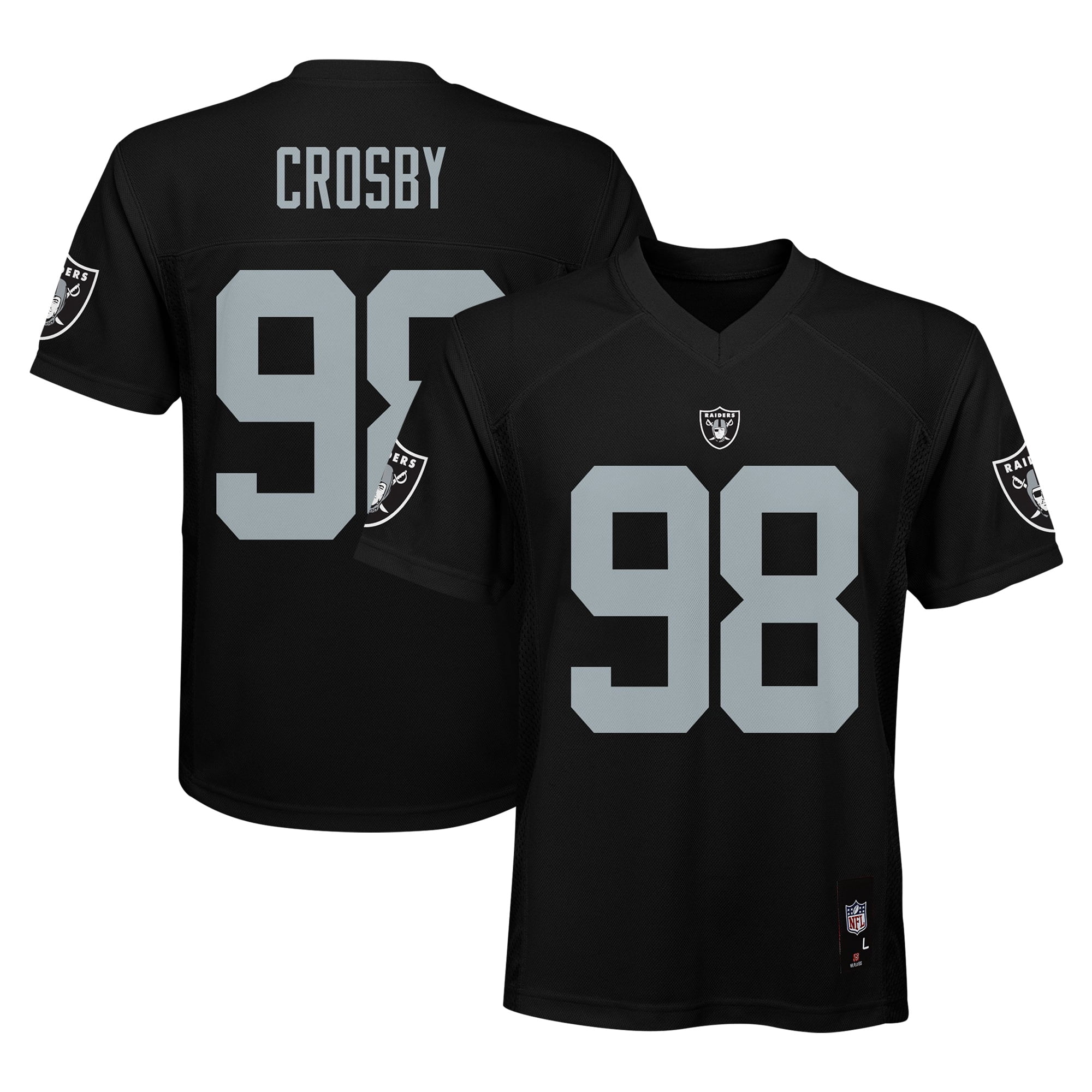 Youth Maxx Crosby Black Las Vegas Raiders Replica Jersey