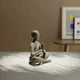 thumbnail image 5 of Xihbxyly Escultura Abstracta de Resina de Arenisca, Diseño Moderno de Figura, Elegante Decoración para Oficina, Sala de Estar, Escritorio de Oficina, Estantería, Mesa, Idea de Regalo Única, 5.91 X 9., 5 of 6