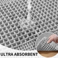 thumbnail image 4 of JIATER Waffle Bathroom Rugs 24x17,Soft Absorbent Bath Mat Non-Slip Backing Quick Dry Washroom Mats,Light Gray, 4 of 9
