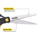 thumbnail image 2 of Scissor Stanley, ergonómico multiusos, 8 pulgadas, paquete de 2, 2 of 4