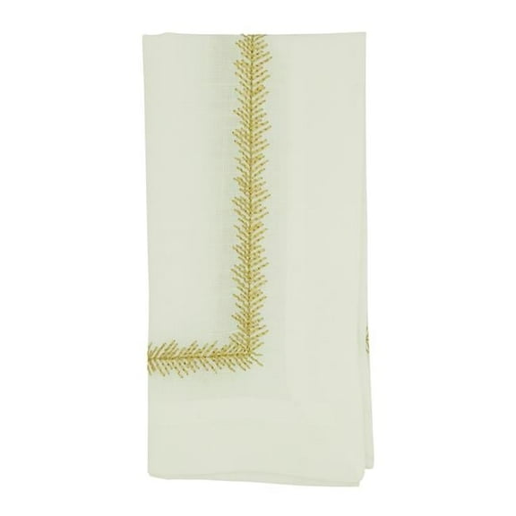 Saro Lifestyle Embroidered Border Table Napkin (Set of 4)