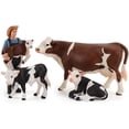 thumbnail image 2 of Doyifun Set of 4 Realistic Farm Cow Model Figura Juguetía de juguetes, juego de recolección de figuras de vaca DOYIFUN DOYIFUN, 2 of 2