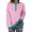Pink, variant on CAIXIA Womens Henley Neck Striped Sweatshirts Oversized Long Sleeve Tops Casual Pullover Tee Shirts Workout Fall Fashion
