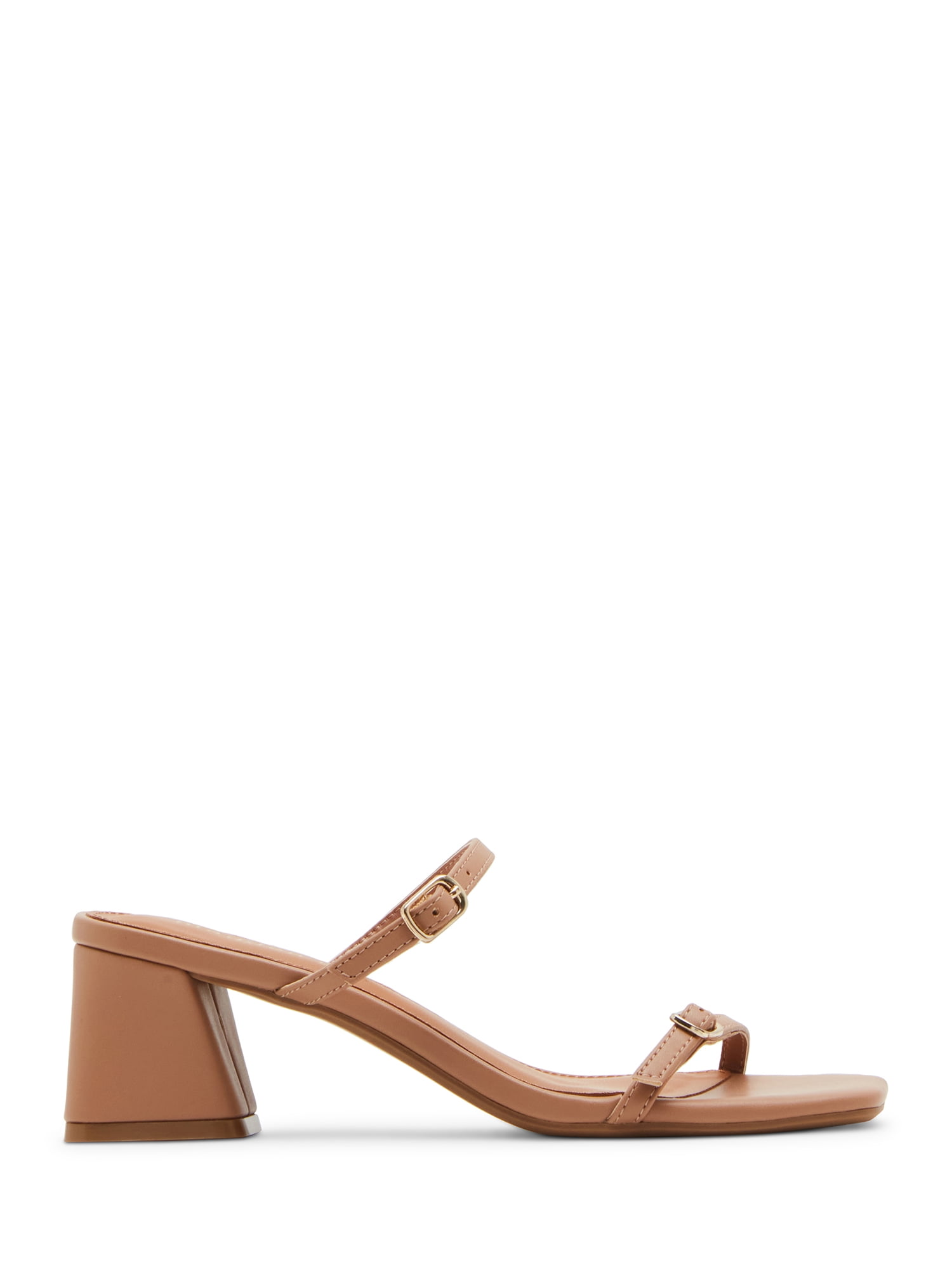 Madden Girl Women's Bettyy Two Strap Block Heel Sandal