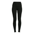 thumbnail image 2 of Jockey Essentials Women's Cotton-Blend Ankle Leggings with Side Pockets, 2 of 2