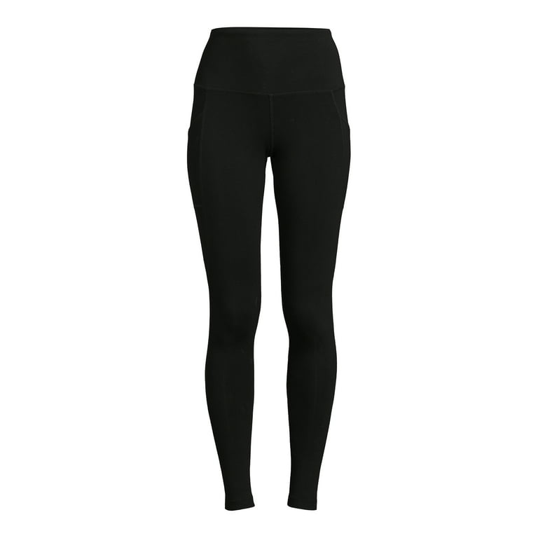  Jockey Womens Cotton Stretch Basic Ankle with Side Leggings,  Deep Black, 2X US : Sports & Outdoors